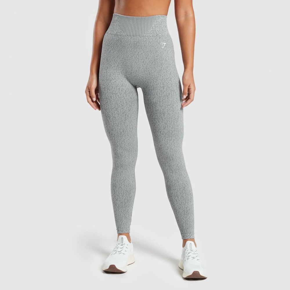 Gymshark Athletic Grey Marl Seamless Leggings